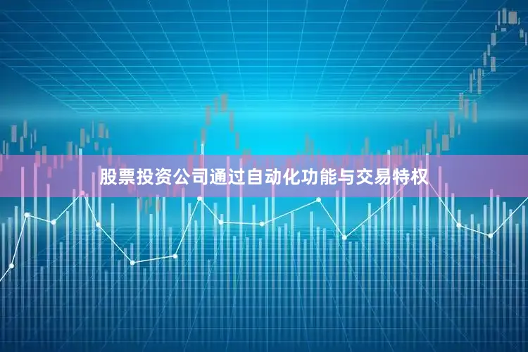 股票投资公司通过自动化功能与交易特权